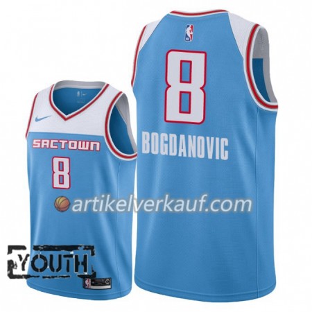 NBA Sacramento Kings Trikot Bogdan Bogdanovic 8 2018-19 Nike City Edition Blau Swingman - Kinder